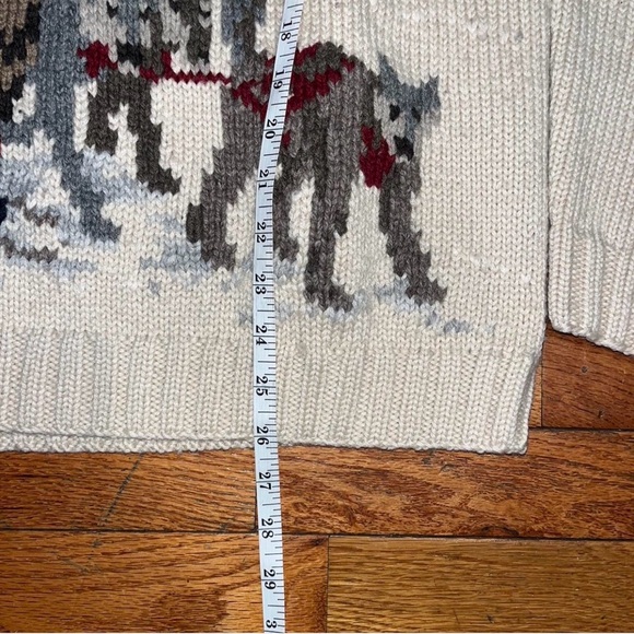 Ralph Lauren Navy and Cream Turtleneck Sweater - Picture 2 of 5